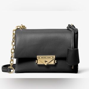 Michael Kors Cece Black Leather Crossbody Bag NWT